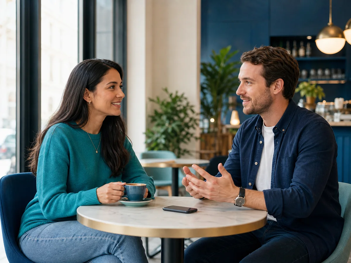 A real-life conversation to rehearse
